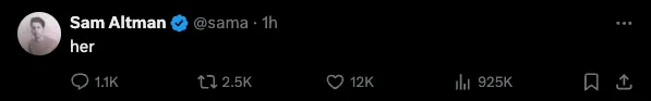 @sama loves her